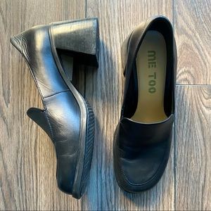 90s Style Chunky Block Heel Loafers